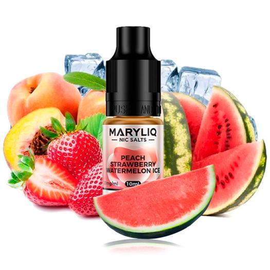 LOST MARY (MARYLIQ) Nic Salts - Peach Strawberry Watermelon Ice - 10ml - 10mg